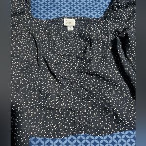 A new day long balloon sleeve shirt.